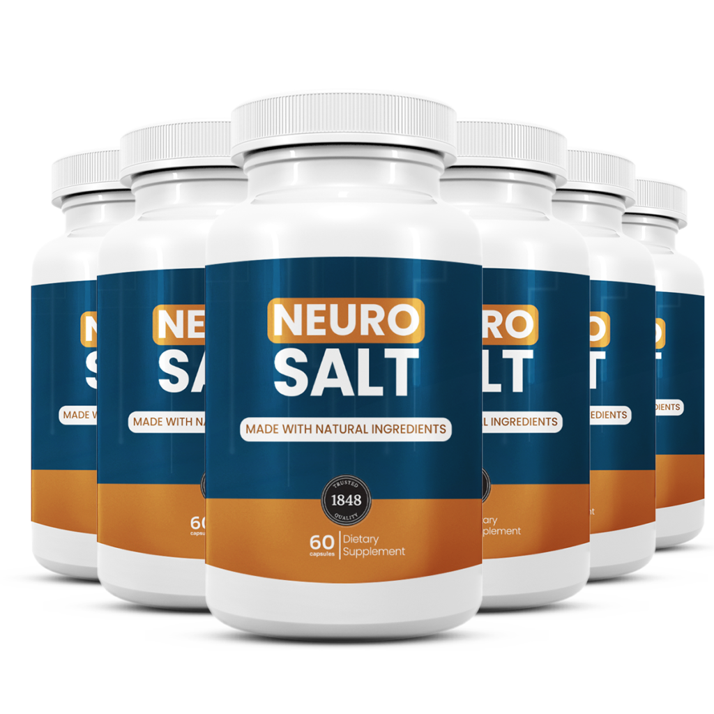 Neuro Salt supplement bottle for cognitive optimization and memory enhancement.